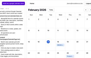 Modelence screenshot 1