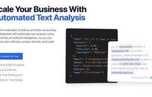 Moderation API screenshot 1
