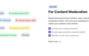 Moderation API screenshot 2