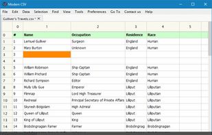 Modern CSV screenshot 2