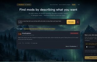 Valheim mod search example. Build a Valheim modpack from selected mods and export an import code to bring your mod selection and included configuration into a compatible mod manager.
