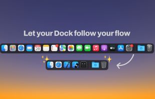 Modoki helps you declutter your dock, which leads to a cleaner workspace and improved productivity (no distractions!)