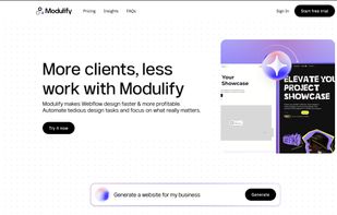 Modulify turns wireframes into live designs.