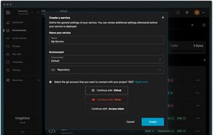 Use fully automated pipelines to deploy from Github, Gitlab or any Container Registry.