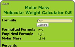 Molar Mass  - Molecular Weight Calculator screenshot 1