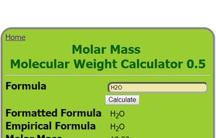 Molar Mass  - Molecular Weight Calculator screenshot 1