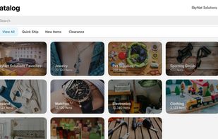 Easily browse product by category/subcategory