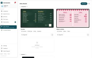 Pick from 50 menu board styles
