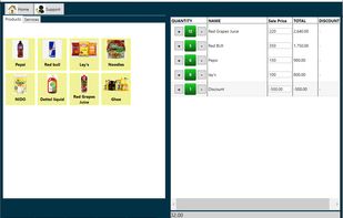 Moneypex POS Sales Screen