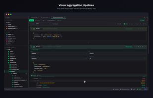 Visual aggregation  pipelines