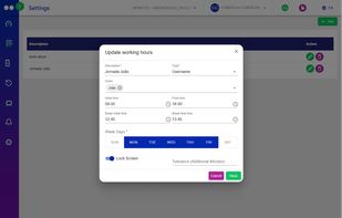 Working Hours Control