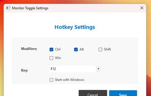 Monitor Toggle Hotkey screenshot 1