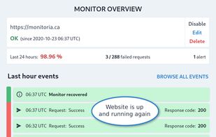 Monitoria screenshot 1