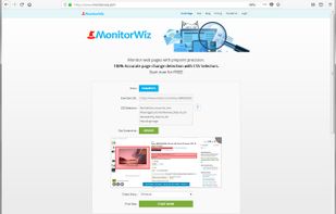 Adding new page to monitor - enter URL & add CSS Selectors