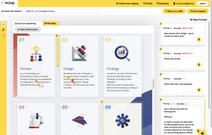 You can use MONJI's tools to proof the page and request revisions.
