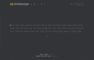 Monkeytype screenshot 1