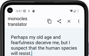 monocles translator screenshot 1