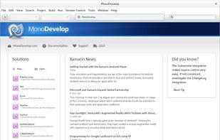 MonoDevelop screenshot 1