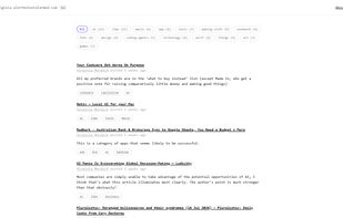 example profile page (admin) and tags