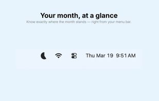 MonthBar screenshot 1