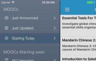 MOOC list screenshot 1