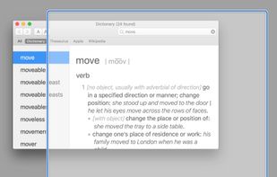 Click in the empty box below the pop-up palette, move the mouse to where you'd like the window to be, then click-and-drag out its new dimensions.
