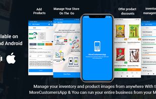 Download MoreCustomersApp for free and create website and sell online.