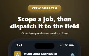 Job pipeline from quoting to complete — MorForm Manager