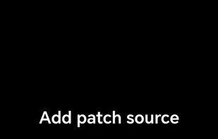 Adding patch source