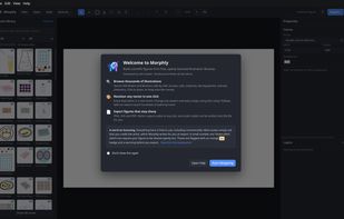 Welcome screen