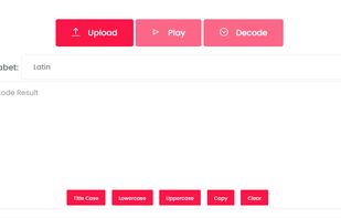 Morse Code Audio Decoder - Parse text from Morse code audio.