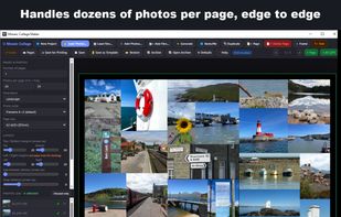 Dozens of photos per page. 