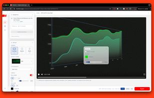 Modify colors, sizes by simply clicking on elements in the video