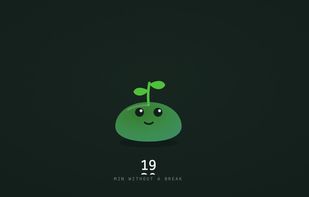 He lives in a corner of your desktop, counting the minutes since your last break.