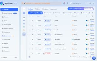 Desktop client light mode screenshot