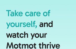 Level up your motmot (digital fitness pet) by staying on top of your own health