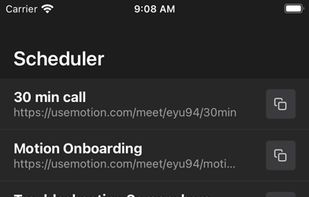 Motion: Tasks and Scheduling screenshot 1