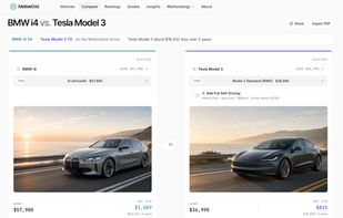 Vehicle comparision