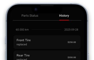 maintenance history & logs