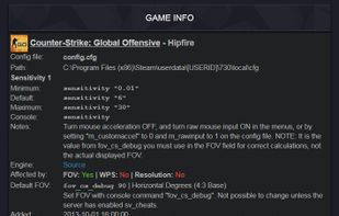 Detailed info about the games