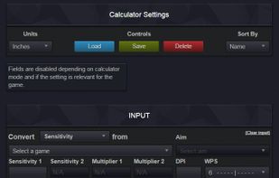 Calculator takes into account different fields of view and resolutions