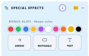 Standard Plus - Special Effects
Screenshot / Spotlight / Shapes / Text