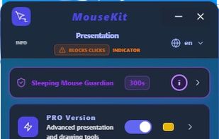 PRO panel - close
