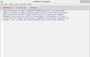 Mousepad screenshot 1