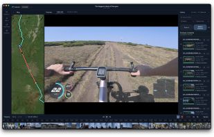 Bring the speed, route and effort into your action videos. Movaro’s timeline editor with synchronized telemetry and a custom layout.