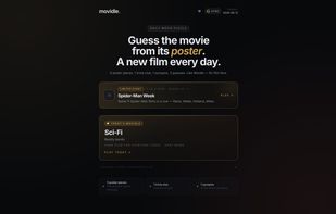 Home screen — today's daily puzzle and the featured weekly event