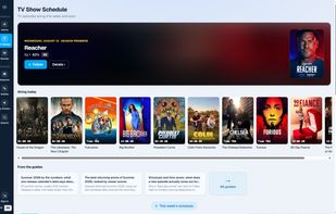 main page, hero + "Airing today"