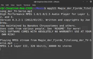 mpg321 screenshot 1
