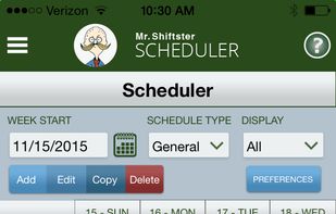 MrShiftster Employee Scheduler screenshot 1