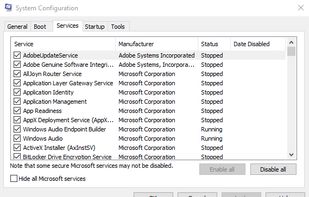 MSConfig screenshot 3